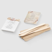 Orchideeën en Gedroogde Palmen Tropische Bruiloft Handwaaier (Niet-gemonteerd)