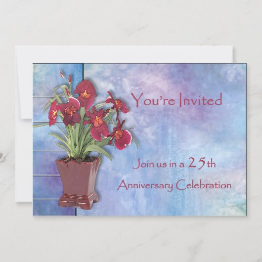 Orchideeën en het Jubileum van de Waterverf Kaart (Voorkant)