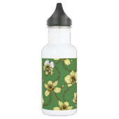 Orchideeën en kettingen, geel en geelgroen waterfles (Links)