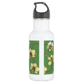 Orchideeën en kettingen, geel en geelgroen waterfles (Achterkant)