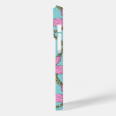 Orchideeën en kettingen, roze en blauw Case-Mate iPhone case (Achterkant / Links)