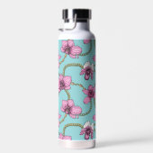 Orchideeën en kettingen, roze en blauw waterfles (Rechts)