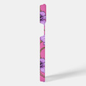 Orchideeën en kettingen, violet en roze iPhone hoesje (Rechterkant)