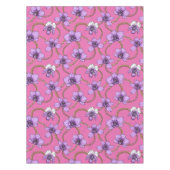 Orchideeën en kettingen, violet en roze tafelkleed (Voorkant)