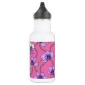 Orchideeën en kettingen, violet en roze waterfles  (Rechts)