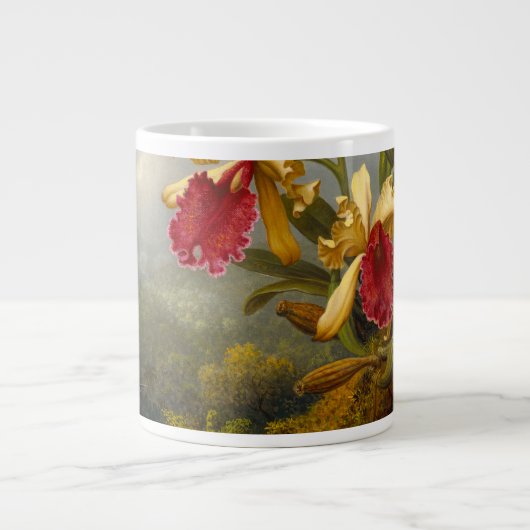 Orchideeën en kolibrie kop (Voorkant)