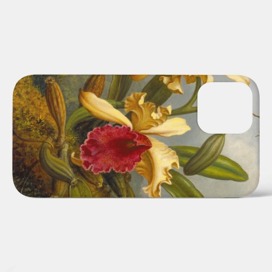 Orchideeën en kolibrie kop Case-Mate iPhone case (Achterkant (horizontaal))