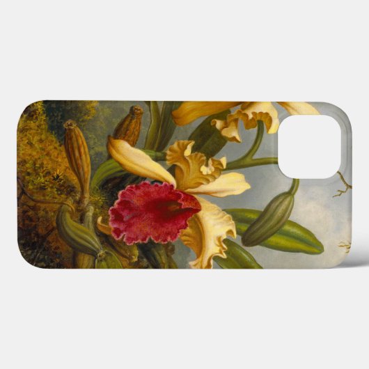 Orchideeën en kolibrie kop Case-Mate iPhone case (Achterkant (horizontaal))