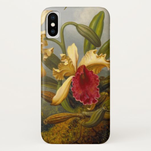 Orchideeën en kolibrie kop Case-Mate iPhone case (Achterkant)