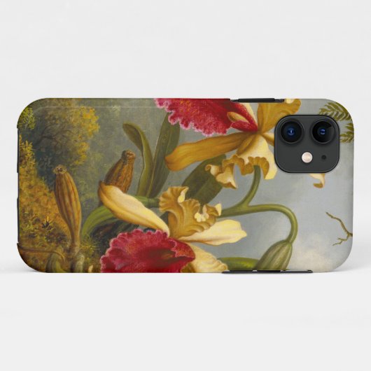 Orchideeën en kolibrie kop Case-Mate iPhone case (Achterkant (horizontaal))