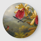 Orchideeën en kolibrie kop grote klok (Voorkant)