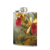Orchideeën en kolibrie kop heupfles (Links)