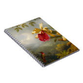 Orchideeën en kolibrie kop notitieboek (Rechterzijde)