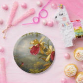 Orchideeën en kolibrie kop papieren bordje (Feest)