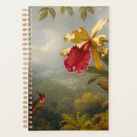 Orchideeën en kolibrie kop planner (Voorkant)