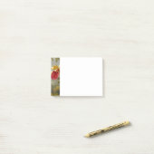 Orchideeën en kolibrie kop post-it® notes (Op bureau)