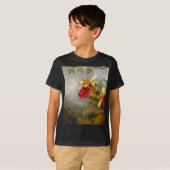 Orchideeën en kolibrie kop t-shirt (Voorkant volledig)