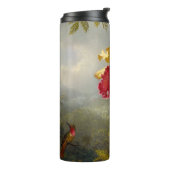 Orchideeën en kolibrie kop thermosbeker (Gedraaid links)