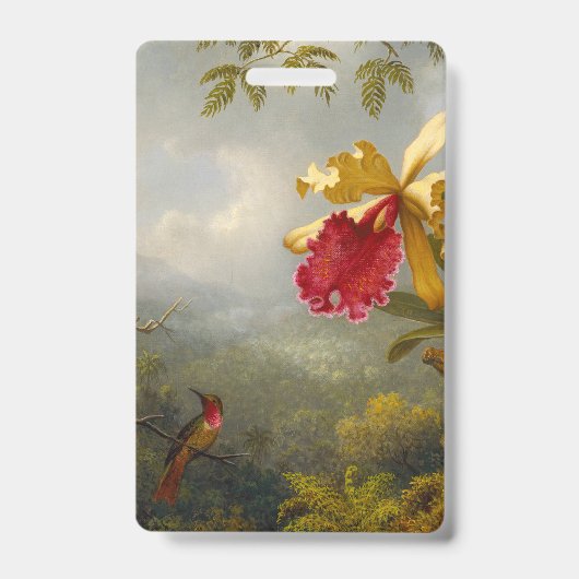 Orchideeën en Kolibrieënkop Badge (Voorzijde)