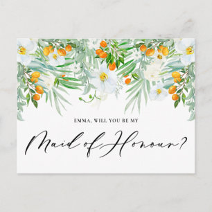Orchideeën en Kumquats Wil je mijn getuige zijn Briefkaart