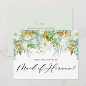 Orchideeën en Kumquats zullen je zijn als mijn die Briefkaart (Voorkant / Achterkant)