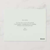 Orchideeën en Kumquats zullen je zijn als mijn die Briefkaart (Achterkant)