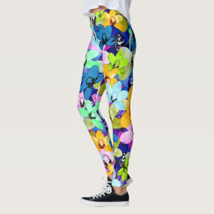 Orchideeën Extravaganza Waterverf, Leggings