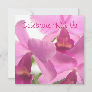 Orchideeën Feest/ Uitnodigingen voor elke gelegenh