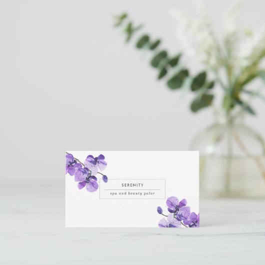  Orchideeën Feminine Visitekaartje (Staand voorkant)