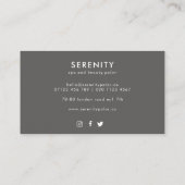  Orchideeën Feminine Visitekaartje (Achterkant)