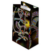 Orchideeën Gift Bag Klein Cadeauzakje (Achterkant Gekanteld)