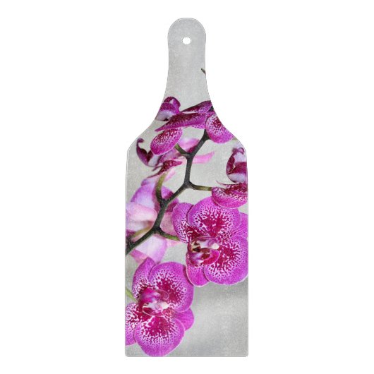 Orchideeën Glas Snijplank (Voorkant)