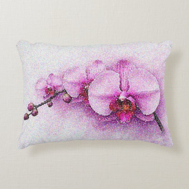 Orchideeën Hemel Serenade Accent Kussen (Voorkant)