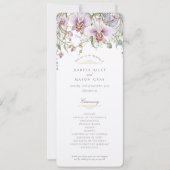 Orchideeën huwelijksceremonie programma (Voorkant)