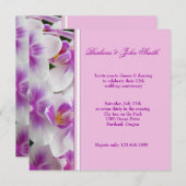 Orchideeën Huwelijksjubileum Uitnodiging (Voorkant / Achterkant)