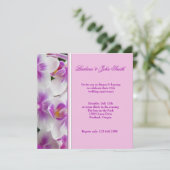 Orchideeën Huwelijksjubileum Uitnodiging (Staand voorkant)
