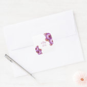 Orchideeën Huwelijkssticker Vierkante Sticker (Envelop)