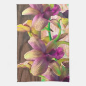 Orchideeën in bloei theedoek (Verticaal)