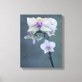 Orchideeën in de schaduw van Paars Canvas Afdruk (Voorkant)
