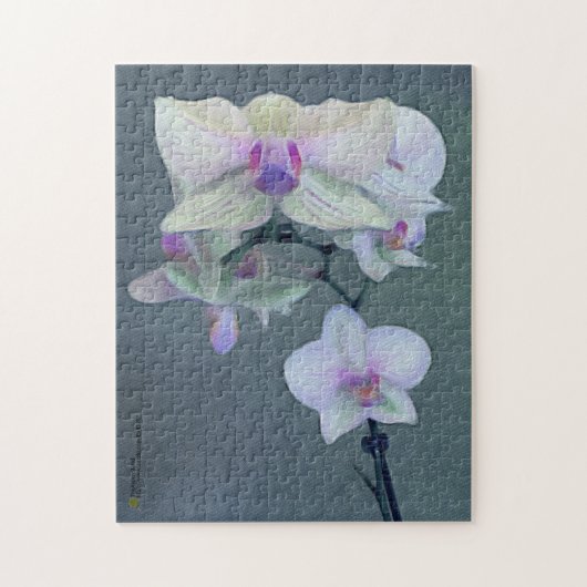 Orchideeën in de schaduw van Paars Legpuzzel (Verticaal)