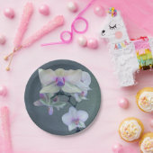 Orchideeën in de schaduw van Paars Papieren Bordje (Feest)