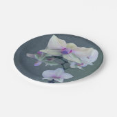 Orchideeën in de schaduw van Paars Papieren Bordje (Gekanteld)