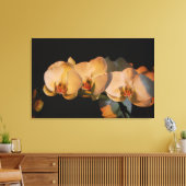 orchideeën in de zonsondergang canvas print (Insitu (Woonkamer))