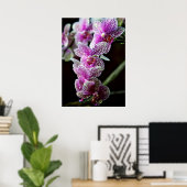 Orchideeën in Paars Poster (Thuiskantoor)