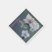 Orchideeën in Paarse tinten Servet (Hoek)