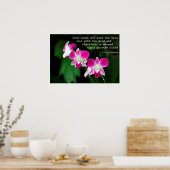 Orchideeën in waterverf poster (Keuken)