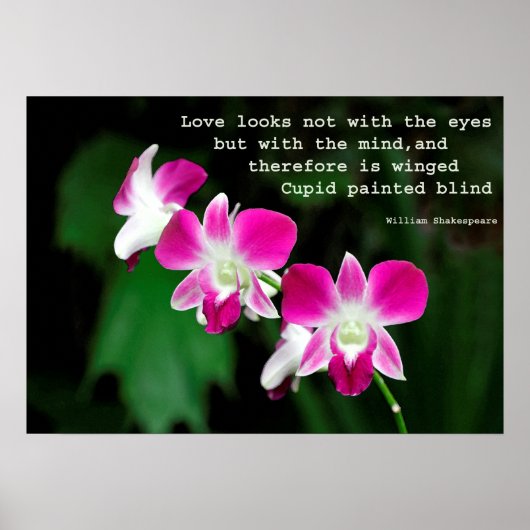 Orchideeën in waterverf poster (Voorkant)