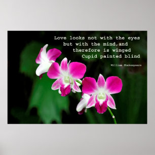 Orchideeën in Waterverf Poster