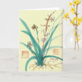 Orchideeën Kaart (Gele Bloem)