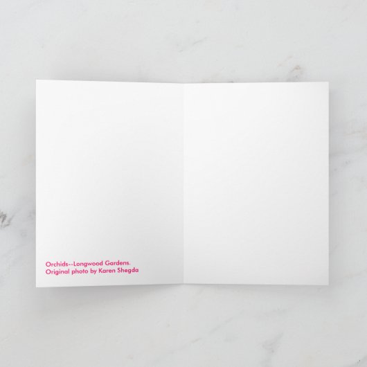 Orchideeën Kaart (Binnen)